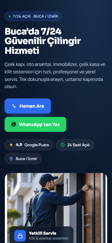 Güven Çilingir — mobil görünüm